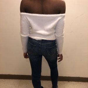 Off the shoulder sweater
